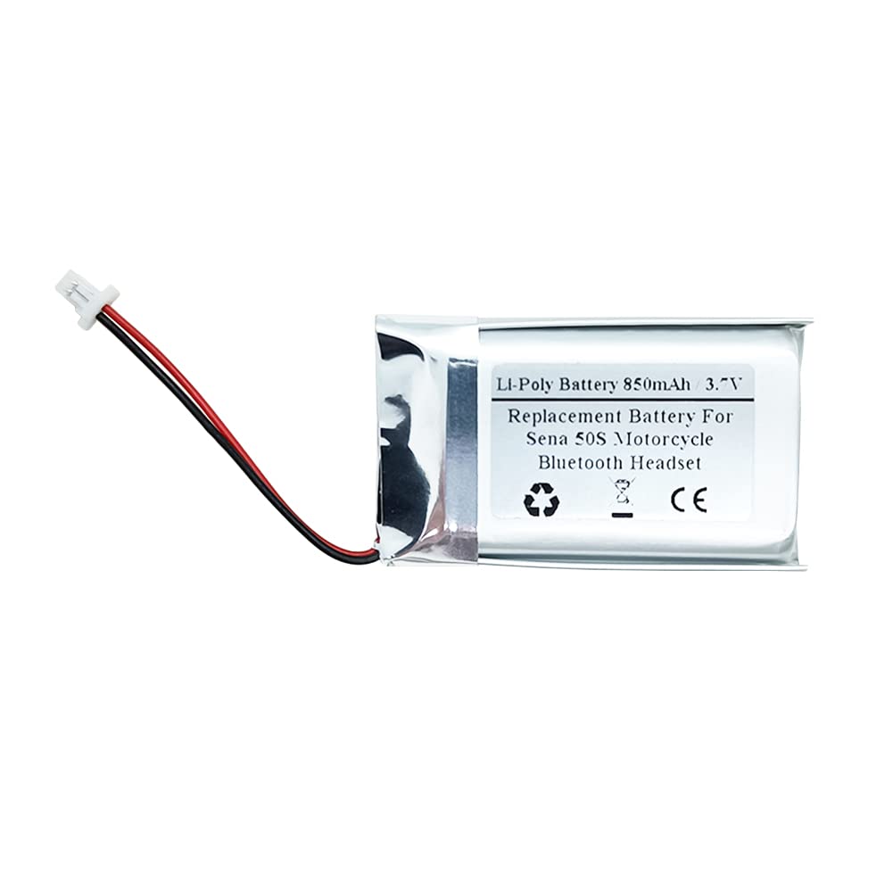Amazon | 850mAh 3.7V 交換用バッテリー Sena 50S オートバイ 