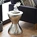 Deco 79 Metal Side End Accent Table Hammered End Table with Hourglass Shape, Side Table 14