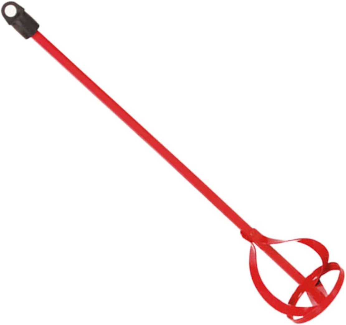 Mikikit Electric Drill Mixing Paddle for Cement Paint and Epoxy Removable Stirring Rod with Hexagonal Handle for Easy Installation and Cleaning Home and Construction Use