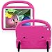 FAN SONG Custodia Bambini per iPad 10.2 2021/2020/2019 (9a/8a/7a Generazione), in Piedi Maniglia Leggero Antiurto Robusto Paraurti Protettivo Cover per iPad PRO 2019/Air 3rd 10.5 Pollici 2017,ROSEO