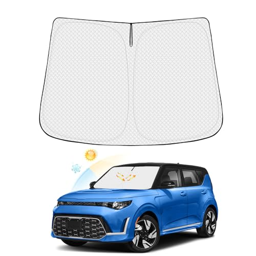Canvcle Windshield Sun Shade for 2020-2025 2026 Kia Soul Accessories Thicken 6-Layer Front Window...