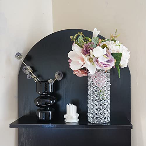 8 Pcs Crystal Metal Pillar Candle Holder, 10.4" Vintage Hurricane Candle Holder Decorative Cylinder Vases Great Centerpieces For Home Decor Wedding Parties Events #TOP4