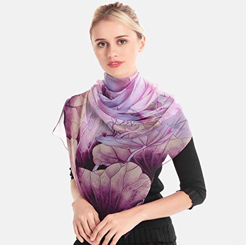 Image of Acotavie Scarfs for Women Lightweight Fashion Scarves Print Floral Pattern Scarf Shawl Wraps
