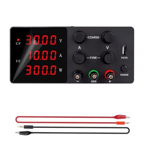 Alimentatore CC variabile 30 V 10 A 60 V 5 A 120 V regolabile da laboratorio sorgente stabilizzata regolatore di tensione Alta stabilità30V10A nero