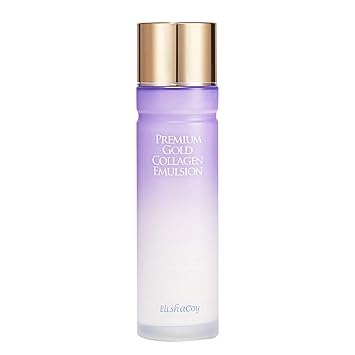Elishacoy Premium Collagen Emulsion 140ml 4.73 fl.oz. - Luxurious Firming & Hydrating Skin Care Facial Emulsion, Containing Royal Jelly and Hyaluronic Acid Nourishing Care