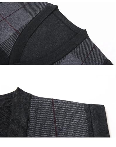 Mens V-Neck Slim Fit Sweater Vest Slim Fit Cardigan Knitted Sweater3