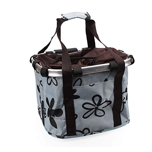 XUNXING Bike Front Baskets for Women, Small Pet Cat Dog Carrier Bicycle Handlebar Front Basket Folding Detachable… - Image 5