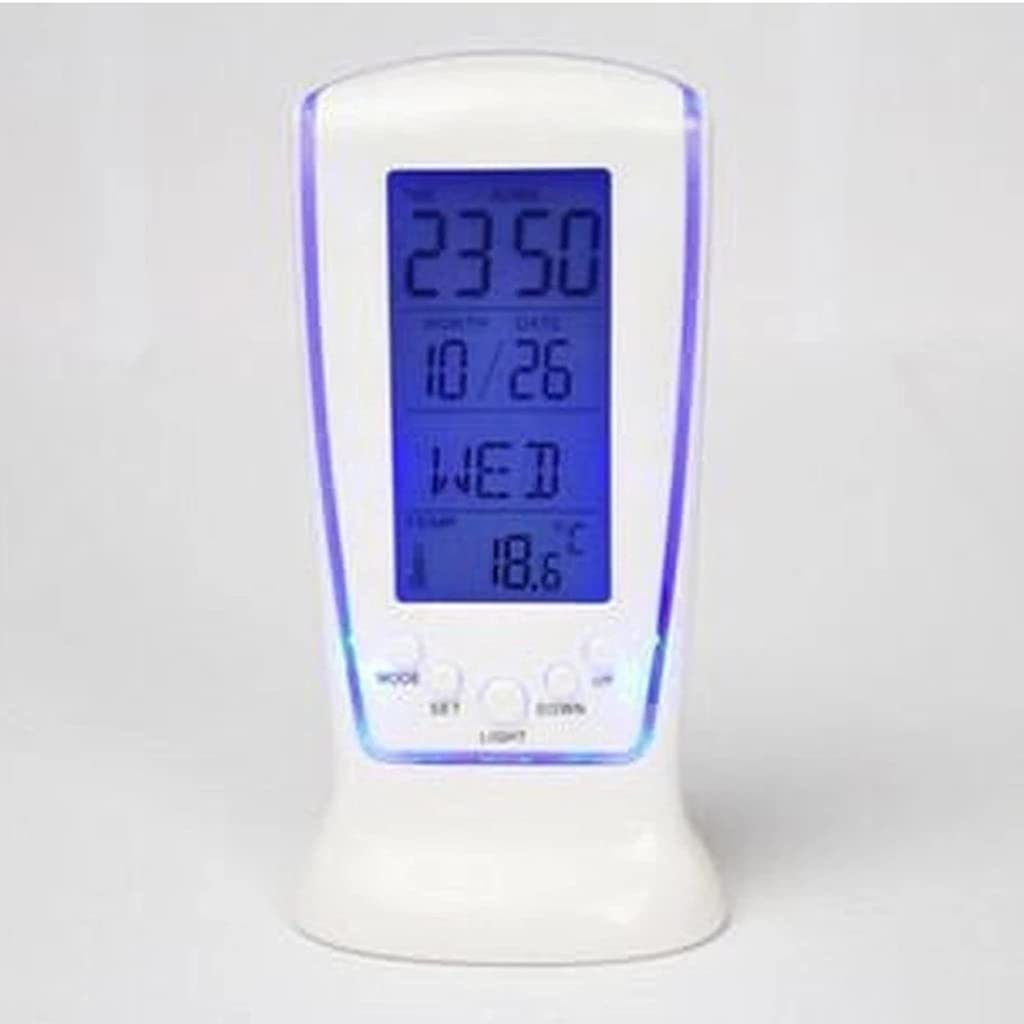 TENGJU Alarm Clock Electronics Digital Table Clock Calendar Temperature LED Clock Back Light Thermometer