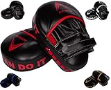 Athllete Boxing MMA Punching Mitts (Black/Red)