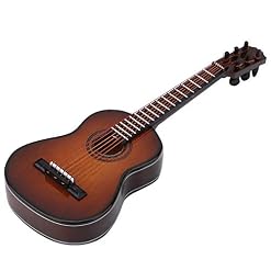 BYARSS modèle de guitare, modèle de guitare en bois miniature affichage Mini ornements musicaux artisanat décor à la… - Les Beatles, Paul McCartney, John Lennon, RIngo Starr, George Harrison BYARSS modèle de guitare, modèle de guitare en bois miniature affichage Mini ornements musicaux artisanat décor à la… – Image 5