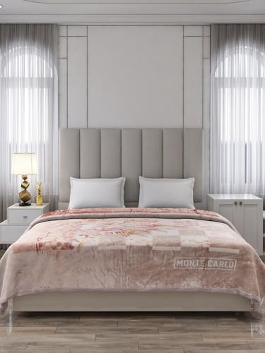 Image of Monte Carlo Double Bed Heavy Winter Blanket (160 X 220) Roman Plus 1 Ply Super Soft 550 GSM | 3 KG, (240x220 CM), Multi