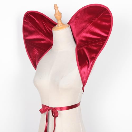 Velvet stand up collar for Queen of Hearts costume - Image 8