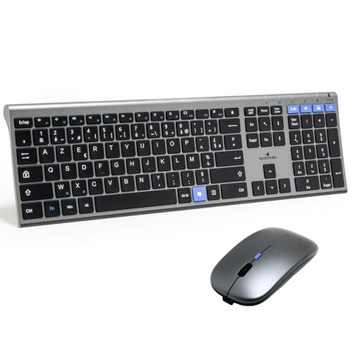 Pack clavier souris sans fil 2,4GHz Bluetooth Bluestork Grapheme V3
