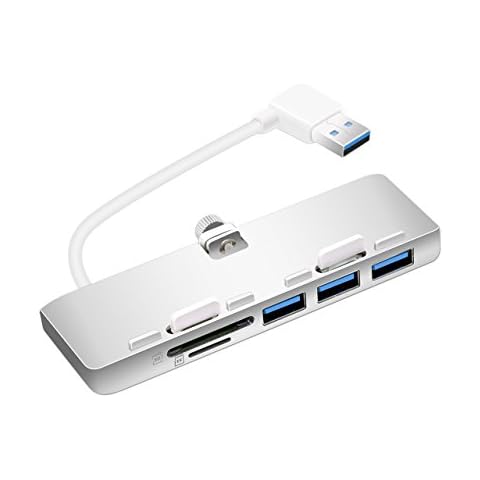 Cateck iMac USB 3.0 Hub Adapter with 3 USB 3.0 Ports+SD/Micro SD Card Reader Combo,Ultra-Thin Premium Aluminum iMac Hub Dock Compatible with Model Released November 2012 or Later Cover