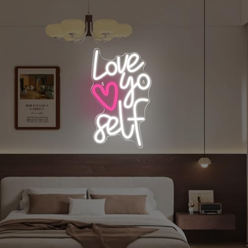 Image of Neon Sign Neon for Wall Decor, LED Neon Light Sign for Girls Room Bedroom Wedding Birthday Party