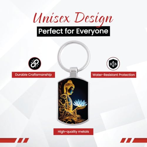 Image of Premium Printed Metal Keychain for Men & Women | High-Definition Artwork Print | Durable Key Ring for Car, Bike, Home & Office Keys | Stylish Decorative Key Holder Gift