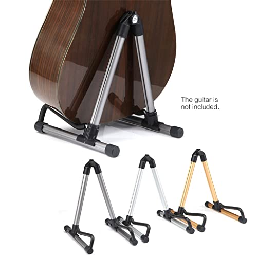 JHHDP Support universel pliable et léger pour guitare basse et instrument à cordes (couleur : argent) - Les Beatles, Paul McCartney, John Lennon, RIngo Starr, George Harrison JHHDP Support universel pliable et léger pour guitare basse et instrument à cordes (couleur : argent) – Image 3