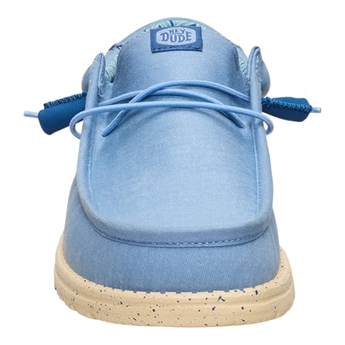 Image of HEYDUDE Men's Wally Stretch Canvas Loafers | Lightweight Slip On Shoes | Casual Walking, Travel & Everyday Style