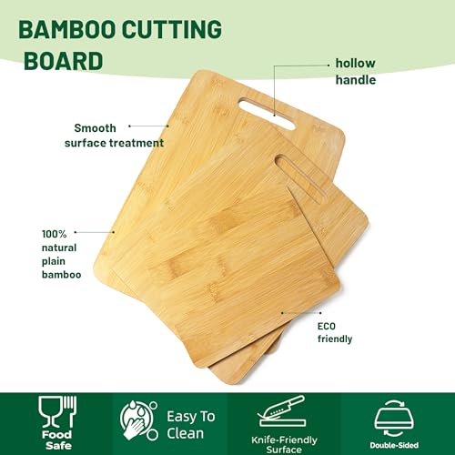 Set de 3 Tablas de Cortar de Bambú Rectangulares miniatura 3