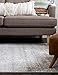 Unique Loom Sofia Collection Area Rug - Grand (9' x 12' Rectangle, Light Gray/ Ivory)