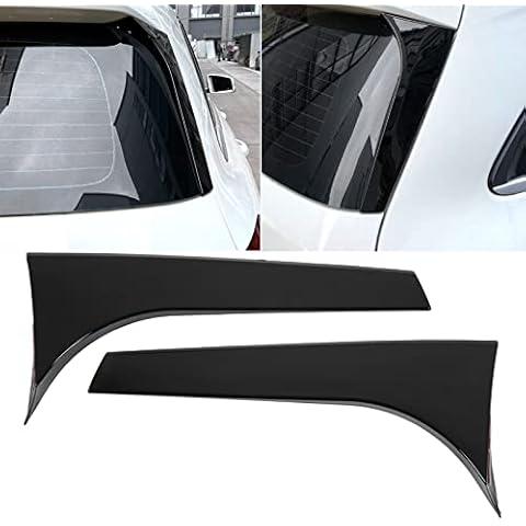 Qiilu Gloss Black Rear Window Spoiler Cover