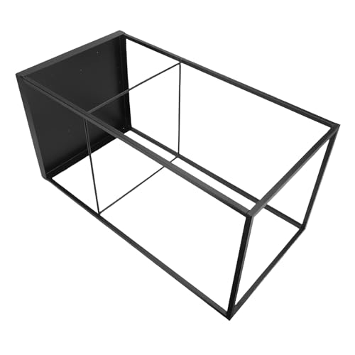 Jiawu Elegant Iron Lists for Iron Input Umbrellas, Minimalist Metal Support for Umbrella, Modern Families, Black 52x25x25 Cm