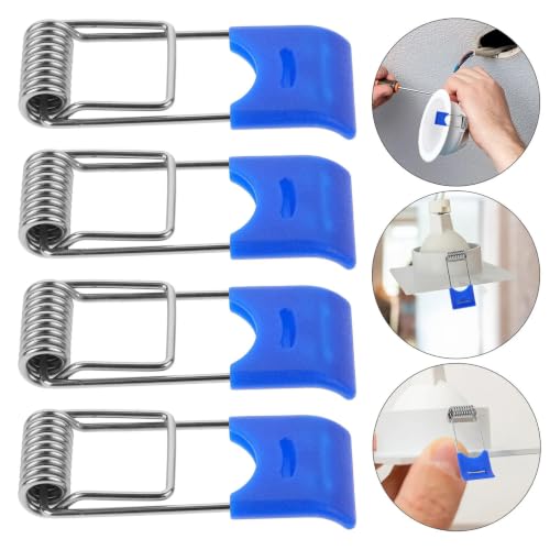 Clips de resorte para downlight de techo: pack de 200 piezas fijas y resistentes 7
