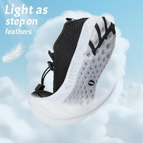 Image of ATHMILE Water Shoes for Men Women Barefoot Hiking Swim River Beach Knit | Adult Lake Pool Aqua Socks Quick Dry for Hiking Surfing Kayaking Sport Accessories Camping Must Haves