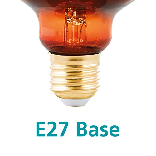 Eglo Dimmable E27 LED globe, vintage spiral filament light bulb, Edison lamp for retro lighting 4 watt, 30 lumen - Image 4