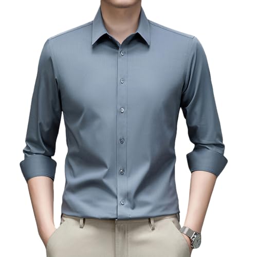 Chemise de travail à manches longues homme unie look mi-saison