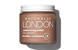 NATURALLY LONDON Exfoliating Body Scrub and Skin Polish, 4 oz, Natural Pumice Exfoliator and Skincar