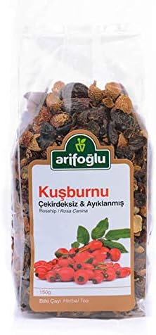 Arifoglu Natural Seedless and Debugged Rosehip Herbal Tea (Single Pack)