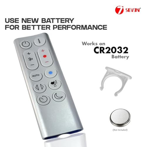 Image of 7SEVEN Compatible with Dyson Fan Remote Model HP04 HP05 HP06 HP09 Pure Hot + Cool Air Purifier Heater Heat /Cool Fan, Non Magnetic Housing, Required CR2032 Battery