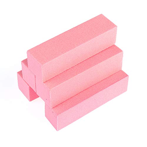 5 pcs Nail Buffer Sanding Block Polisher Buffing File Nail Art Pedicure Manicure Tool ?pink?