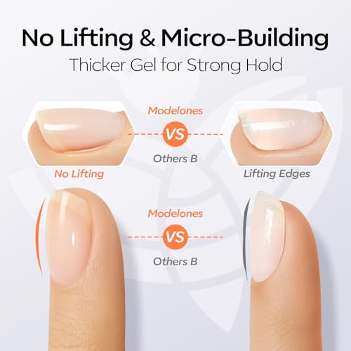 Image of modelones Gel Top Coat and Silky Base Set 15ml Upgrade No Wipe Glossy