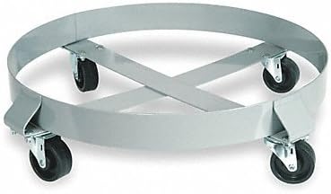 Drum Dolly, 1000 lb., 6-1/2 in H, 30 gal.