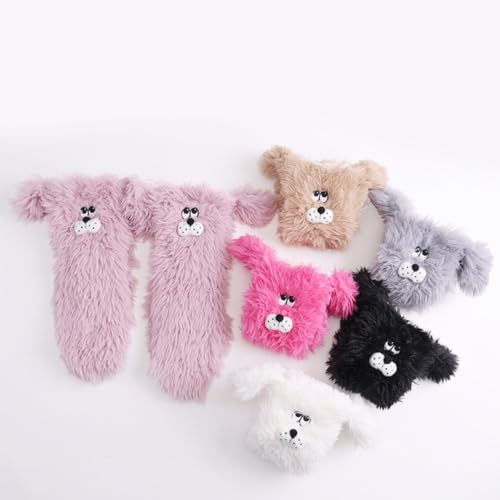 3D Ugly Halloween Animal Winter Slipper Socks Fuzzy Non Slip Thick Socks - image 5