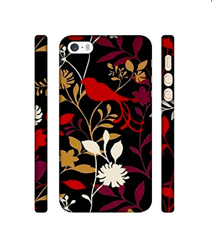 Image of Amazon Brand - Solimo Designer Flower Bunch Pain On Cloth 3D Printed Hard Back Case Mobile Cover for Apple iPhone 5 / 5S