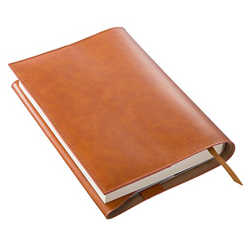 新工精機 ブックカバー フェイクレザー 四六版 キャメル HE-308