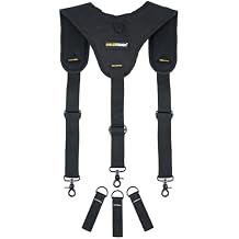 MELOTOUGH Tool Belt Suspender 3 point padded suspenders plus 3 pack suspender loop