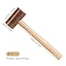 WUTA Rawhide Mallet Cobbler Hammer Leather Hammer Rawhide-head for Stamping Jewelry Leather Worker Craft Tool 48mm