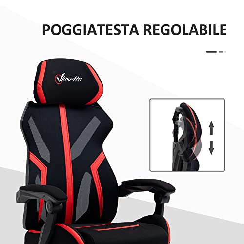 Vinsetto Sedia da Ufficio Ergonomica Altezza