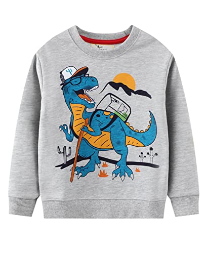 Image of LOKTARC Toddler Boys Graphic Crewneck Sweatshirts 2-Pack, Sizes 2T-7