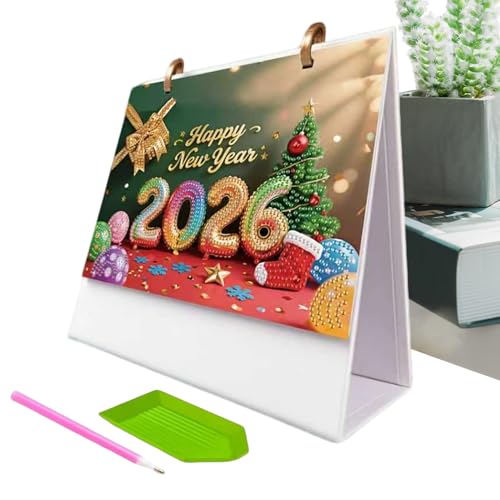 Calendrier de Bureau 2026 Gem Art mensuel en papier premium pour organisation