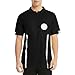 TopTie Custom USSF Soccer Referee Jersey with Embroidered Detachable Patch-Black-L