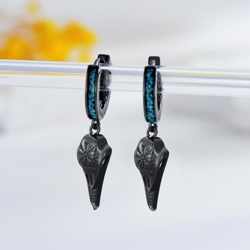 Black Dangle Drop Earrings 925 Sterling Silver Turquoise Earrings Jewelry Gifts for Women Men3