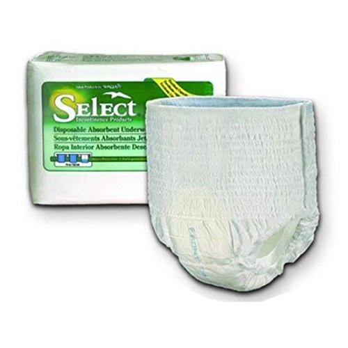 Units Per Pack 22 Select Disposable Absorbent Underwear Capacity 14.5 fl oz 80-125 lbs Small Waist / Hip 22-36 PRINCIPLE BUSINESS ENT 2604 by PRINCIPLE BUSINESS ENT