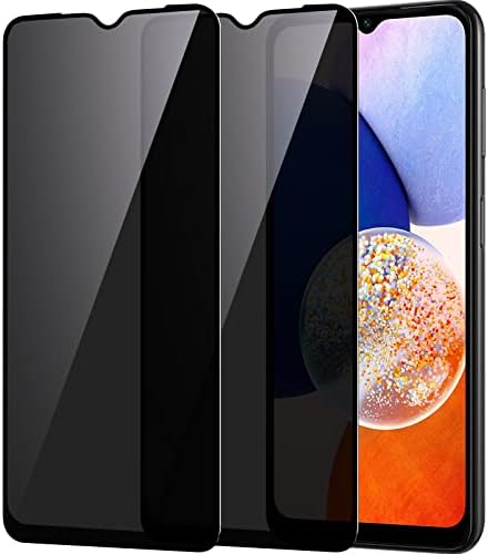 YWXTW for Samsung Galaxy A14 5G Privacy Screen Protector, Upgraded Anti-Spy 9H Tempered Glass Screen Protector Compatible with Galaxy A14, 2-Pack