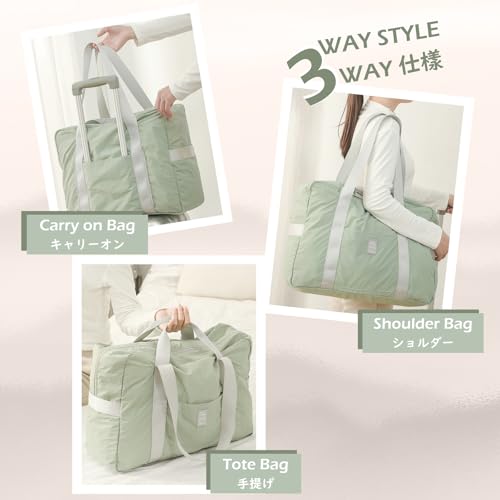 TRIWONDER Travel Duffel Sport Bag Waterproof Weekender Carry On Tote Hospital Bag for Labor and Delivery Overnight Luggage Bag with Trolley Sleeve4