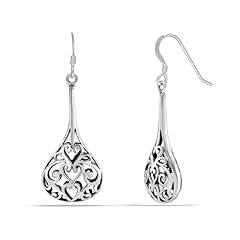 Filigree Heart Teardrop